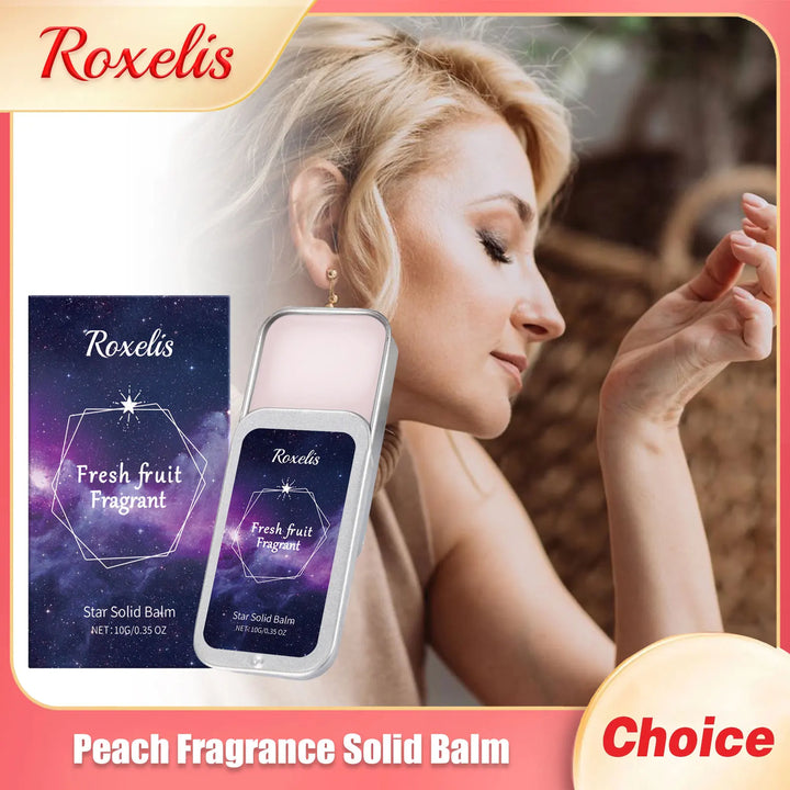 Peach Fragrances Solid Balm Mild Lasting Scent Fresh Deodorant