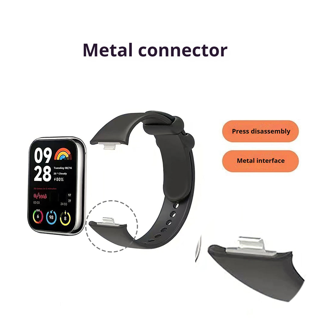 Strap+case for Xiaomi Mi Band 8 Pro Strap Smart Band Protective Case Silicone Wristband Bracelet for Miband 8Pro