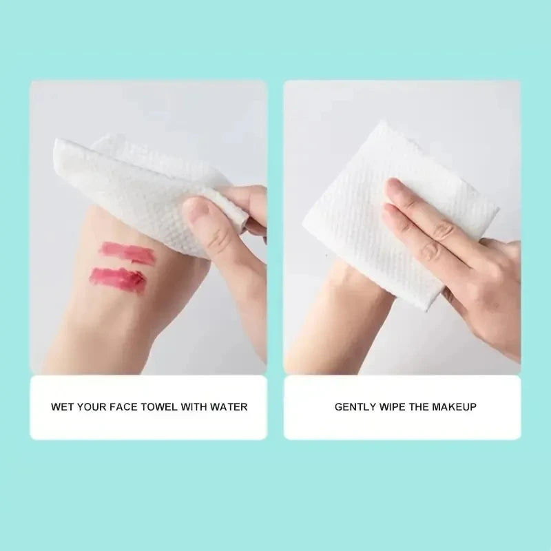 Disposable Towel Thick 100% Cotton Face Towel Make Up Soft Removing Wipes Dry Cleanser