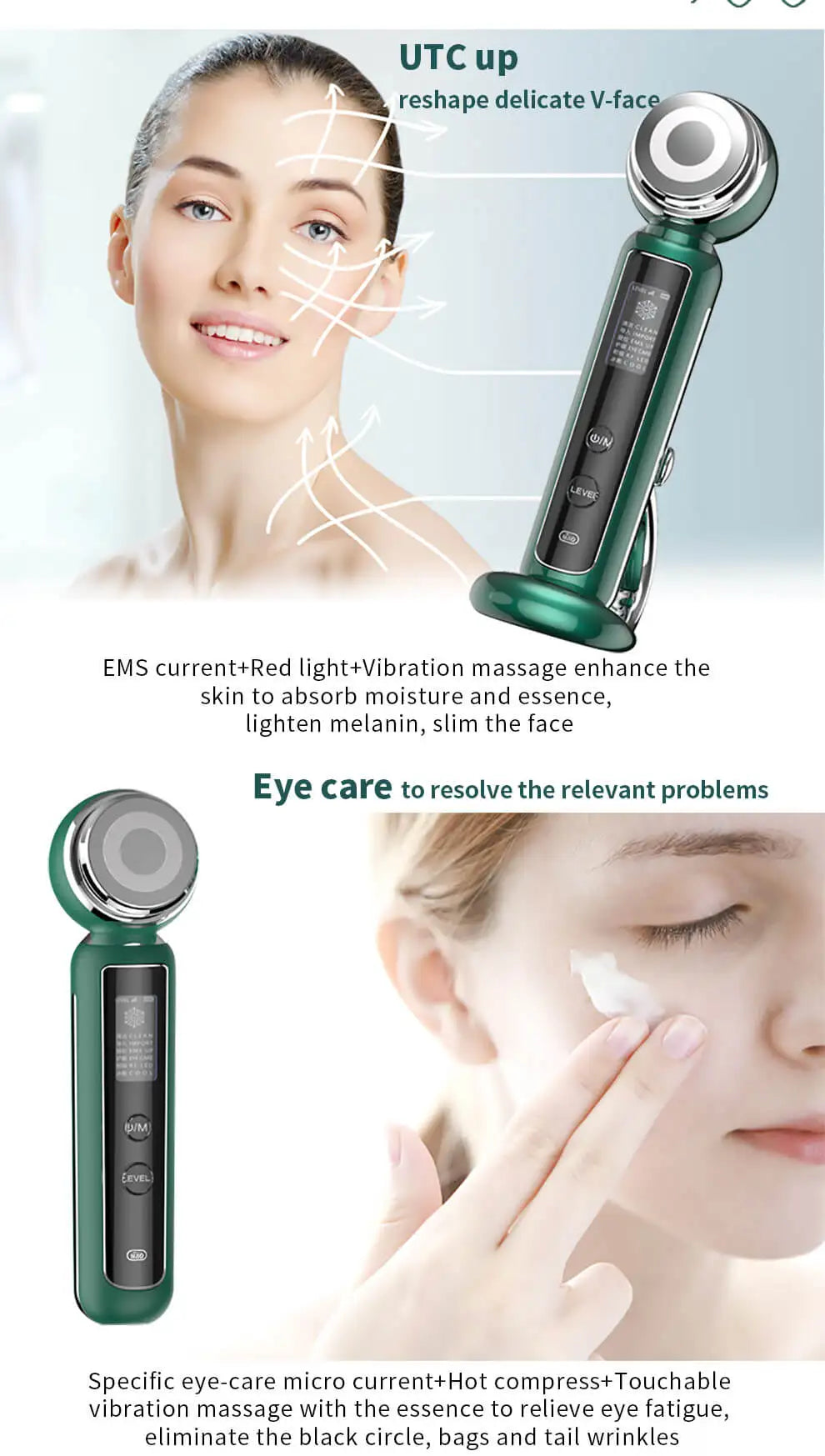 led rf ems beauty instrument portable face radio frequency