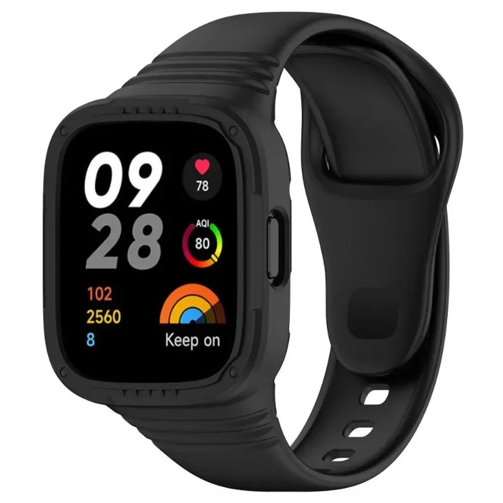 Silicone Strap+Case for Redmi Band 3 Cover Smart Bracelet Bumper For Redmi Watch3 Active/Lite Sport Protective Replacement Shell