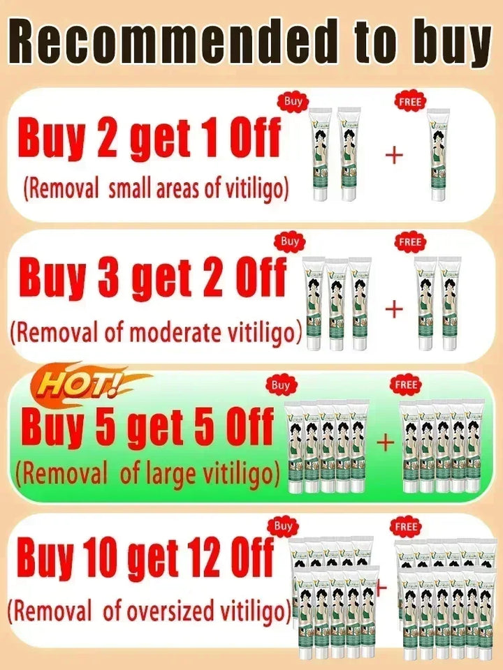 Herbal Extract Vitiligo Ointment Remove Ringworm White Spot Removal Skin care Vitiligo