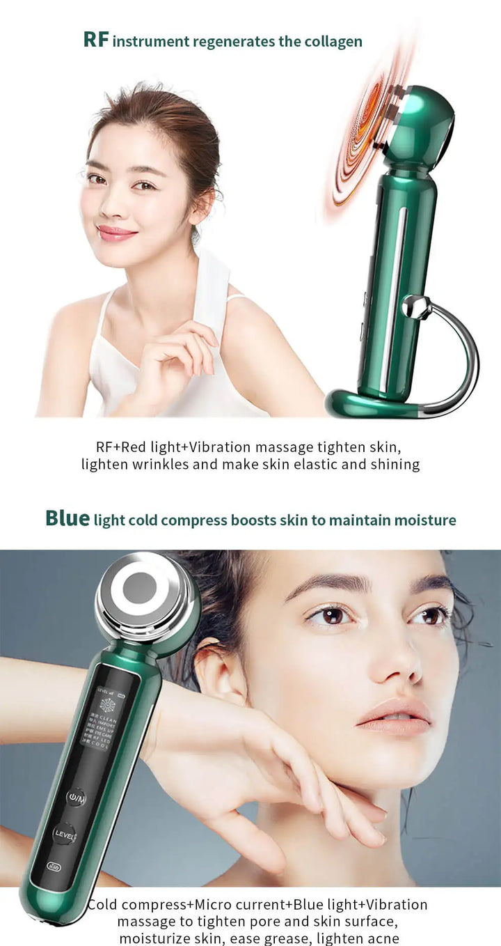 led rf ems beauty instrument portable face radio frequency