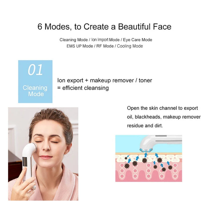 Face Lift Machine RF Skin Tightening Eye Multifunctional Beauty Care Vibration Device