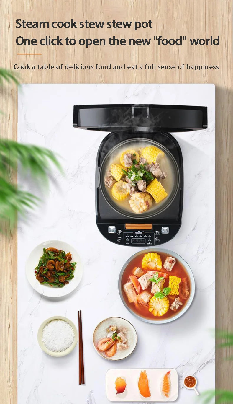 Household Rice Cooker Intelligent Appointment Timing Heating Rice Cooker High-fire Fast Cooking Multi-function Rice Cooker